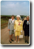 In more recent times, (June 2000) Belle with fellow 'Gunner' Mary Churchill, Daughter of Winston Churchill(centre) and Joan Shrimpton (right)