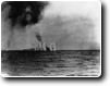 A Japanese Light Cruiser in trouble.