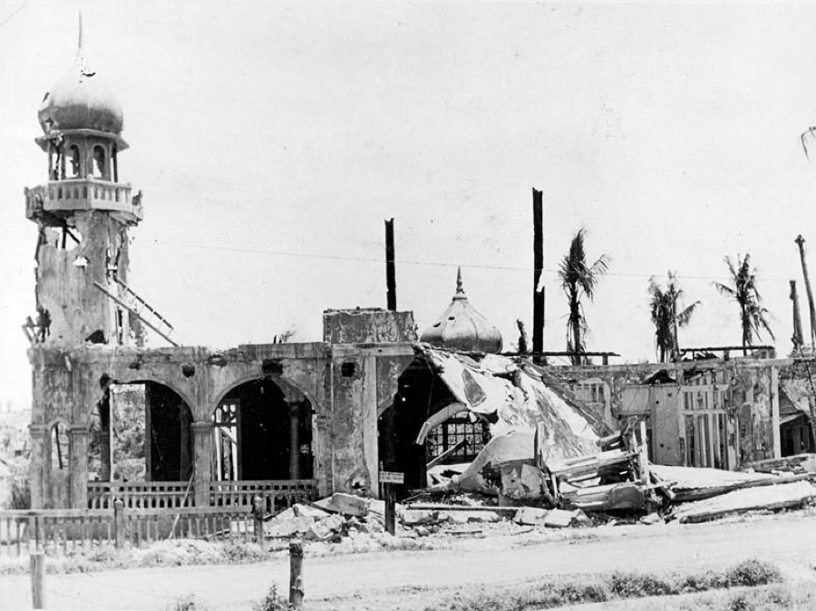 Mosque. Varsey Highway Balikpapan July 1945Scene of the last Major action of the war in the Pacific.
