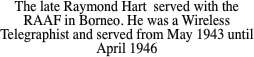 The late Raymond Hart 